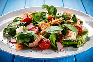 SALATA ME FILETO SOLOMOU RAPANAKIA KAI TOMATINIA INTRO
