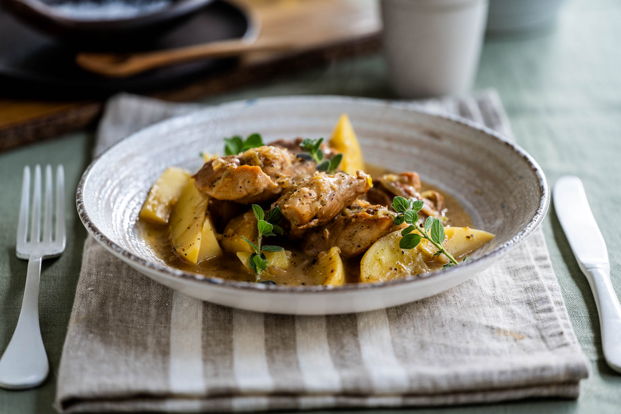 KOTOPOULO-RIGANATO-KIDONATES-PATATES